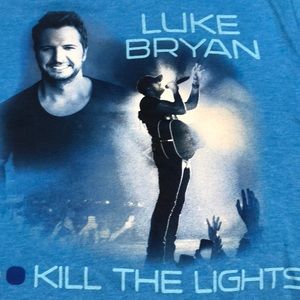 Blue Luke Bryan Kill the Lights T-shirt (M)
